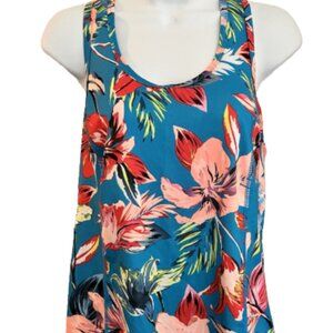 Fila Sport Ladies Small Floral Multicolor razorback round neck Athletic Tank